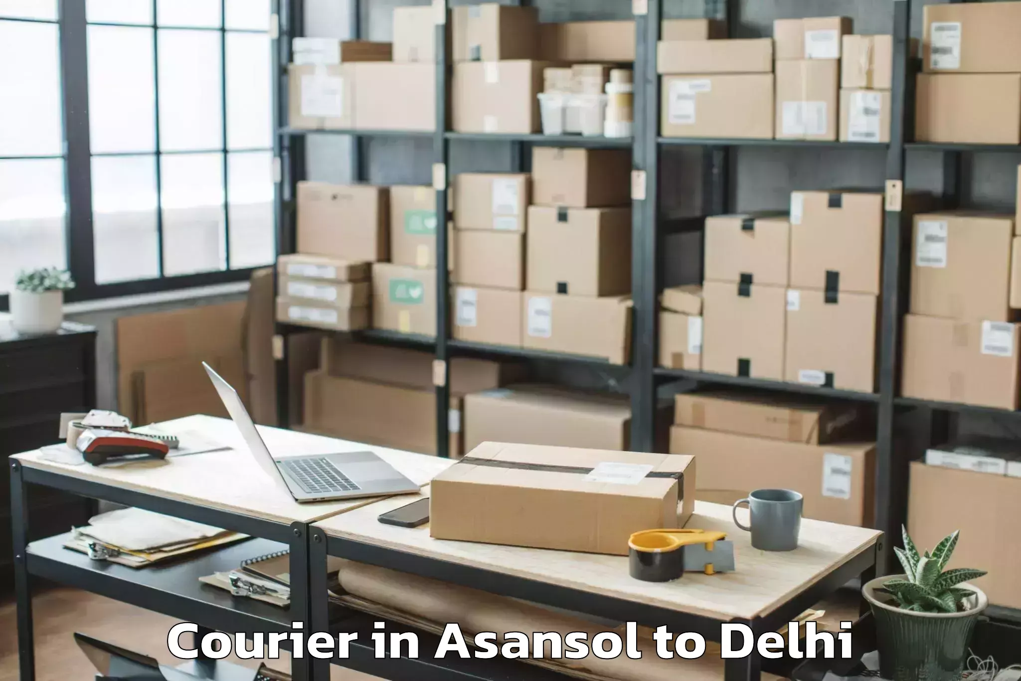 Trusted Asansol to Delhi Technological University Courier